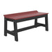 Cherrywood and Black LuxCraft Cafe Dining Bench 41