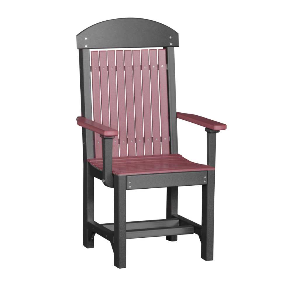 Cherrywood and Black LuxCraft Classic Arm Chair