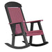 Cherrywood and Black LuxCraft Porch Rocker