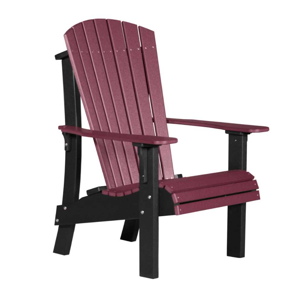 Cherrywood and Black LuxCraft Royal Adirondack Chair