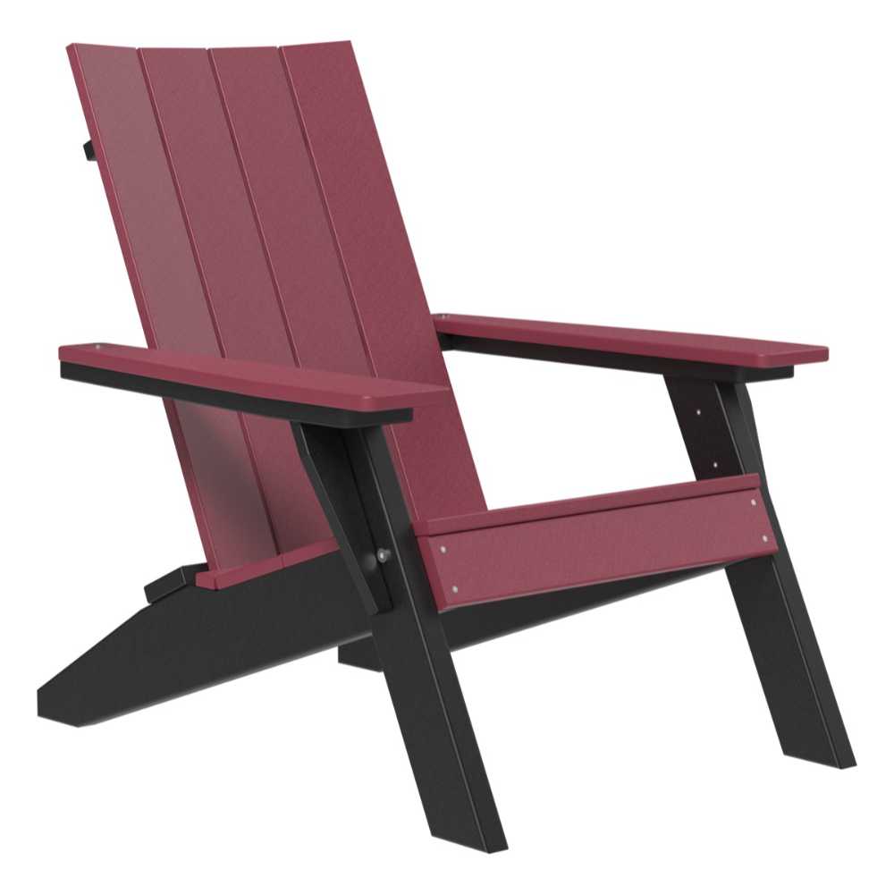 Cherrywood and Black LuxCraft Urban Adirondack Chair