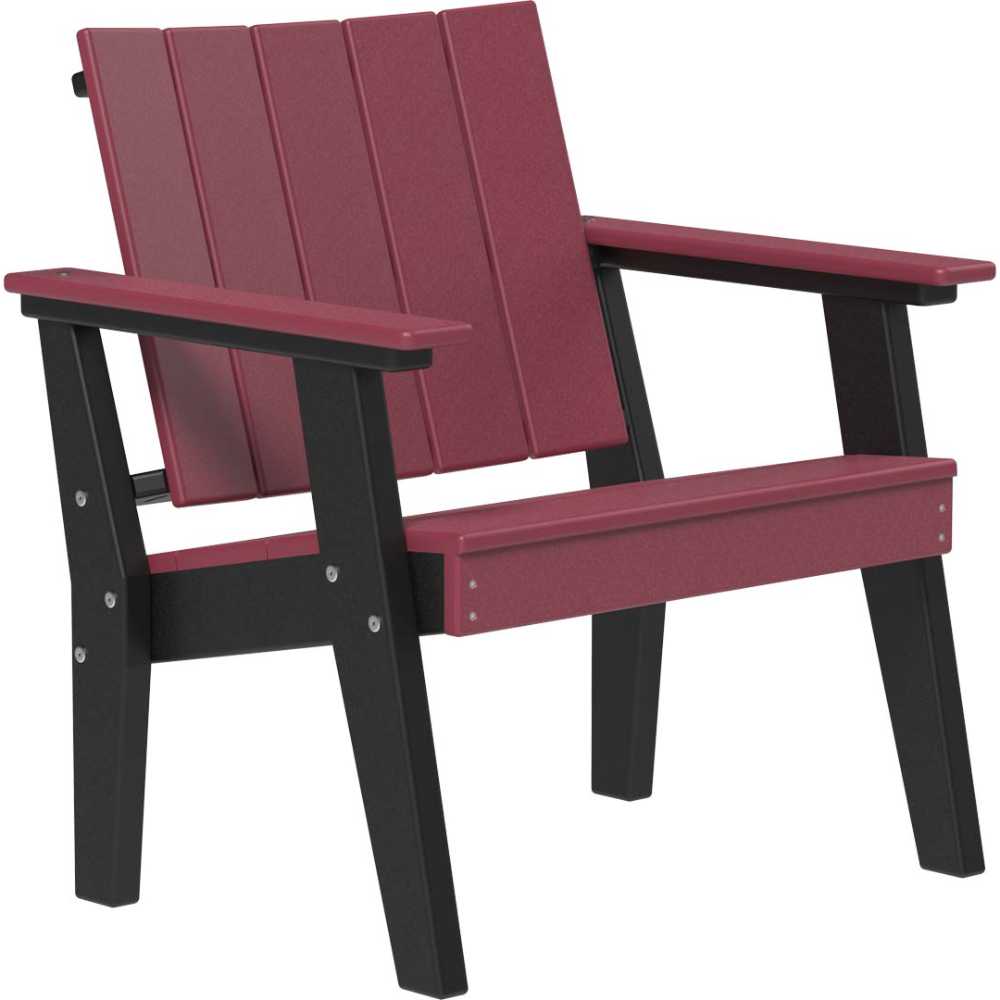 Cherrywood and Black LuxCraft Urban Chat Chair