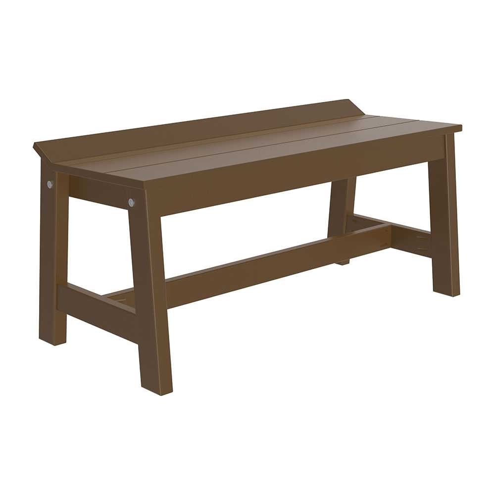 Chestnut Brown LuxCraft Cafe Dining Bench 41