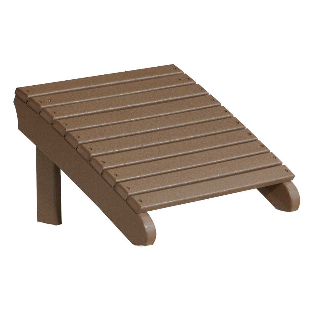 Chestnut Brown LuxCraft Deluxe Adirondack Footrest