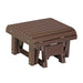 Chestnut Brown LuxCraft Glider Footrest