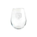 Chicago Bears Crate & Barrel NFL Aspen 11.75oz Stemless Wine Glass, Set of 4 featuring an etched roaring bear-head logo on clear glass