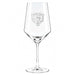 Chicago Bears Crate & Barrel NFL Tour 18oz Red Wine Glass, Set of 4 featuring the Bears roaring bear-head logo etched on a clear stemmed wine glass