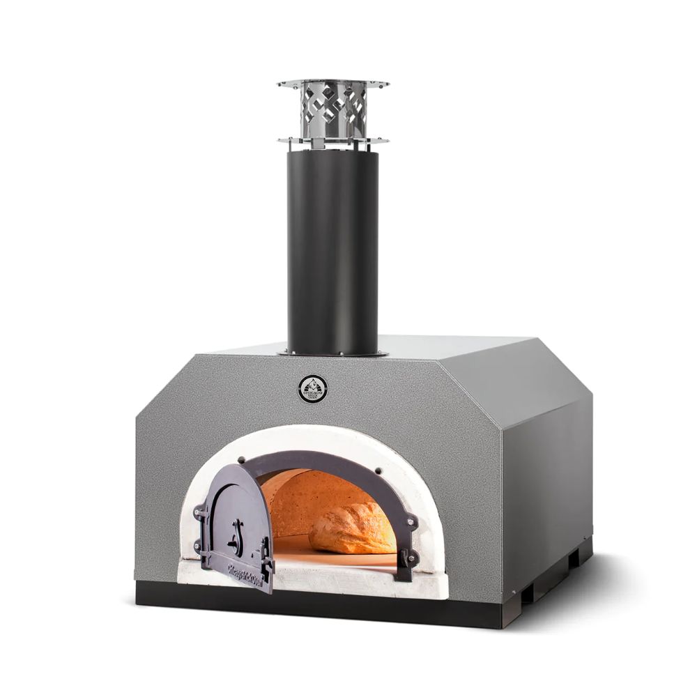 Chicago Brick Oven 500 Gas Preassembled Countertop Wood Oven Silver Vein