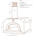 Chicago Brick Oven 500 Gas Preassembled Countertop Wood Oven Specifications