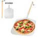 Chicago Brick Oven 12 x 14 Pizza Peel - Pizza Paddle is depicted both assembled and detached