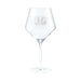 Cincinnati Bengals Crate & Barrel NFL Tour 24oz Red Wine Glass, Set of 4 featuring the Bengals striped “B” logo etched on a clear stemmed wine glass