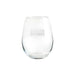 Cleveland Browns Crate & Barrel NFL Aspen 11.75oz Stemless Wine Glass, Set of 4 featuring an etched Cleveland Browns wordmark on clear glass