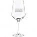 Cleveland Browns Crate & Barrel NFL Tour 18oz Red Wine Glass, Set of 4 featuring the Cleveland Browns wordmark etched on a clear stemmed wine glass