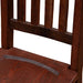 Close-up of Fireside Lodge Barnwood Prairie Dining Side Chair highlighting the rich barnwood grain and carved seat detail