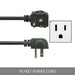 Close-up of power plug and angled cord for KingsBottle Ultimate Wine & Beverage Upright Refrigerator Combo with Low-E Glass Door