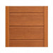 Close-up of the smooth red cedar wall boards used to build Golden Designs Maxxus 2 Person Full Spectrum Infrared Sauna in Red Cedar