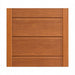 Close-up of the smooth red cedar wall boards used to build Golden Designs Maxxus 3 Person Full Spectrum Infrared Sauna in Red Cedar