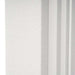 Close-up of the textured surface and deep grooves of a white GIK Acoustics GridFusor™ Diffuser acoustic panel