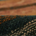 Close-up of Momeni Adobe Indoor Rug - ADO-3 Blue highlights its thick woven texture and rich color detailing