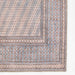 Close-up of Momeni Afshar Indoor Rug - AFS34 Blue highlights its detailed border patterns and textured weave in blue and earthy hues