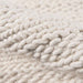 Close-up of Momeni Andes Indoor Rug - AND-9 Ivory reveals its thick, handwoven wool fibers