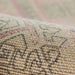 Close-up texture of Momeni Anatolia Indoor Rug - ANA-10 Pink showing the woven fibers and detailed stitching