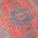 Close-up view of the ornate center medallion design on Momeni Afshar Indoor Rug - AFS12 Red