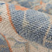 Close-up view shows the detailed weaving of Momeni Anatolia Indoor Rug - ANA-8 Blue
