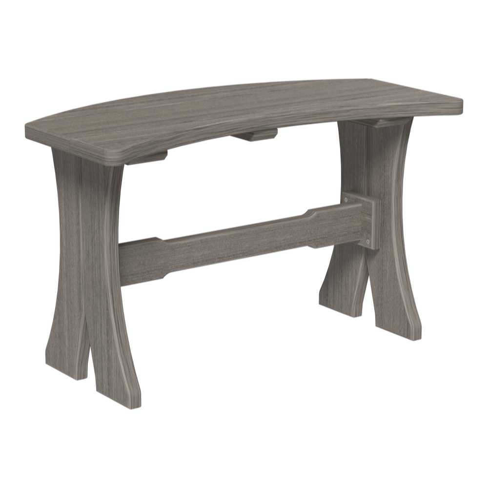 Coastal Gray LuxCraft 28 Table Bench