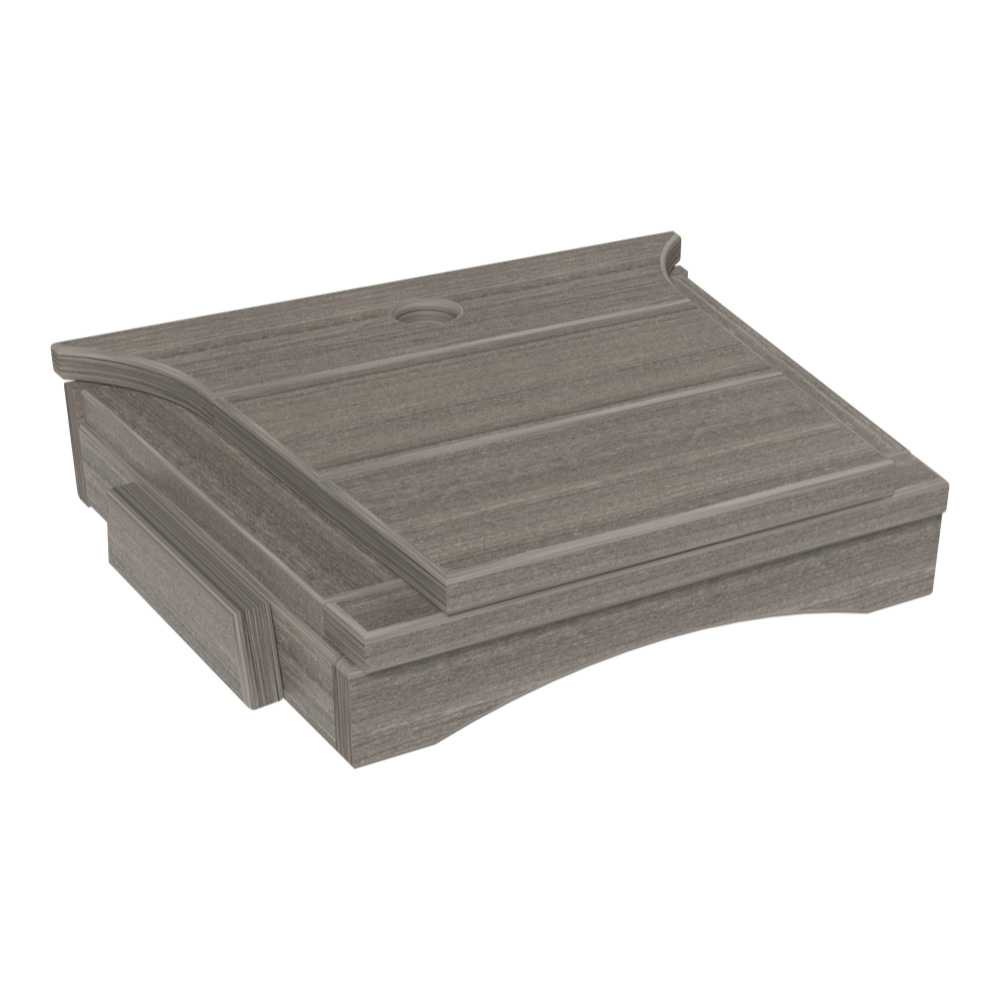 Coastal Gray LuxCraft Balcony Tete-a-Tete Table