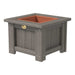 Coastal Gray LuxCraft Poly Lumber Square Planter in 24in and 15in