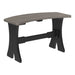 Coastal Gray and Black LuxCraft 28 Table Bench