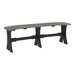 Coastal Gray and Black LuxCraft 52 Table Bench