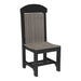 Coastal Gray and Black LuxCraft Classic Side Chair