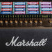 Control panel of the Marshall Rocket Full Size LP Jukebox - Black, featuring a retro-style song selection system and gold volume knobs