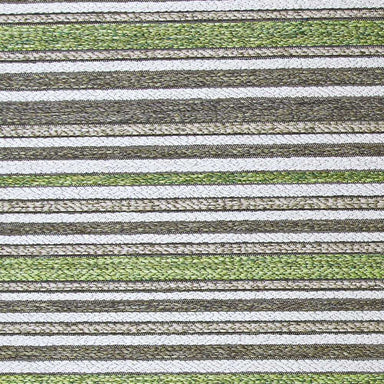 Couristan Cape Indoor/Outdoor Rug - Brockton/Hunter Green-Brown showcases a repeating striped pattern with varying shades of green and brown