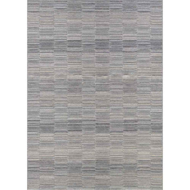 Couristan Cape Indoor/Outdoor Rug - Fayston/Silver-Charcoal is shown in its entirety