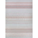 Couristan Cape Indoor/Outdoor Rug - Gables/Hibiscus is shown in full, laid out flat with alternating rows of geometric designs in light, earthy hues