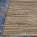 Couristan Cape Indoor/Outdoor Rug - Hinsdale/Brown-Ivory is laid out on a stone patio