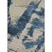 Couristan Castille Indoor/Outdoor Rug - Canvas/Orion is laid flat, showcasing its full brushstroke-style artwork in shades of blue and beige