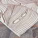 Couristan Castille Indoor/Outdoor Rug - Palma/Rouge is captured from another corner angle, focusing on its detailed line art and smooth surface