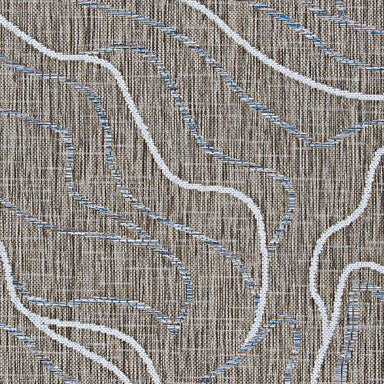 Couristan Charm Indoor/Outdoor Rug - Odessa/Twig is shown flat from above