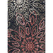 Couristan Dolce Indoor/Outdoor Rug - Amalfi/Multi showcasing symmetrical floral bursts in red, cream, and beige hues