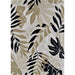 Couristan Dolce Indoor/Outdoor Rug - Aralia/Naturals-Cool Onyx is spread out flat