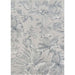 Couristan Dolce Indoor/Outdoor Rug - Flora/Argento is fully displayed from above showcasing its large-scale floral motif spread across the entire rug