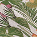 Couristan Dolce Indoor/Outdoor Rug - Flowering Fern/Ivory-Hunter Green is folded to showcase its flexible