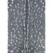 Couristan Dolce Indoor/Outdoor Rug - Hyena/Denim-Silver is fully shown from above with its symmetrical, nature-inspired ivory pattern