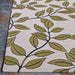 Couristan Dolce Indoor/Outdoor Rug - Summer Ivy/Ivory-Olive displays leafy vines in olive and khaki tones sprawling over a soft ivory background
