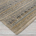 Couristan Fez Indoor/Outdoor Rug - Medina/Earthen is shown close-up displaying its tightly woven texture and earthy tones with subtle geometric patterns
