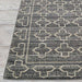 Couristan Fez Indoor/Outdoor Rug - Riad/Tobacco features a detailed corner shot